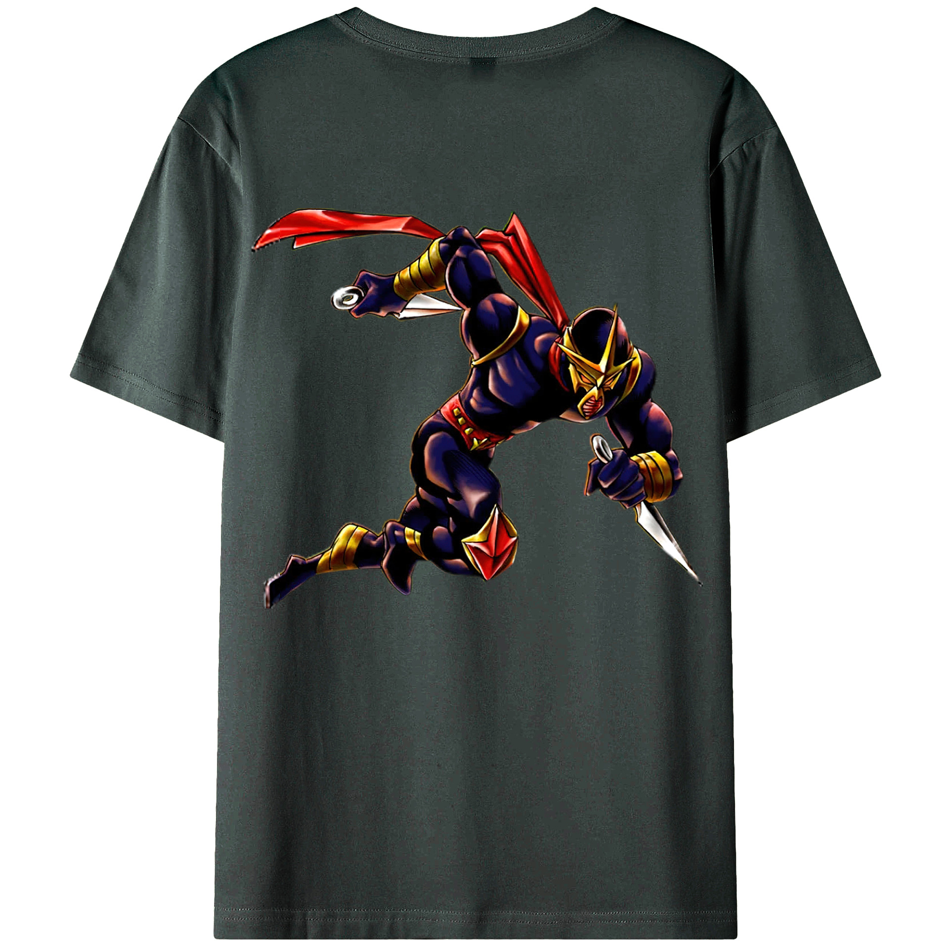 （画像用） 遊☆戯☆王 Yu-Gi-Oh! 綿100％ メンズ半袖Tシャツ（バックプリント） 通気性